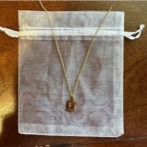 Evry Jewels - gold G necklace